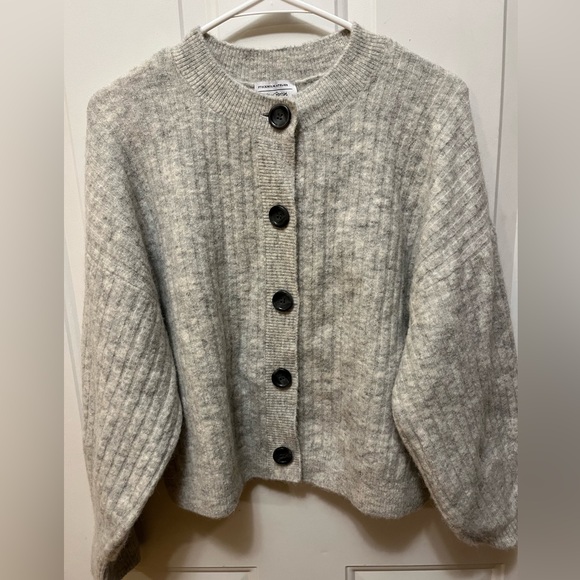 Stockholm Atelier Women's Wool Blend Button Up Sweater - Picture 1 of 4